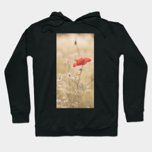 Wild red flowers - wildflowers garden Hoodie